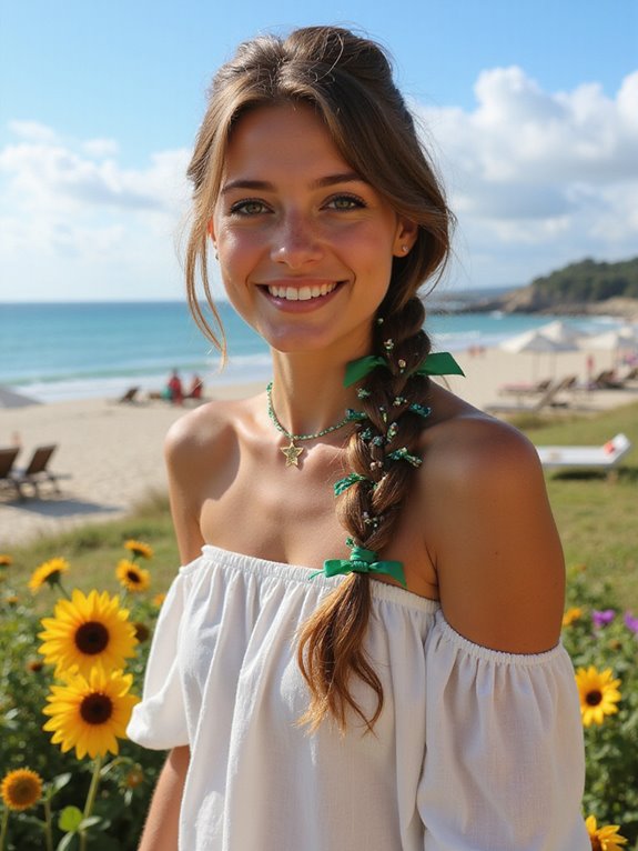 elegant festive fishtail braid