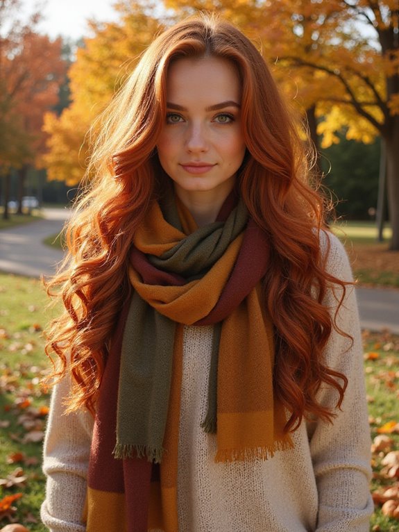 elegant flowing curls scarf