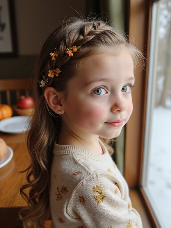 elegant half up braid tutorial