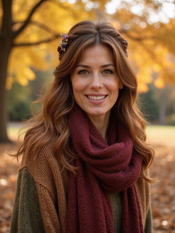 elegant half up hairstyle