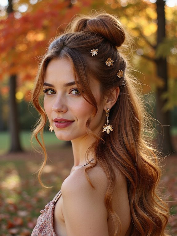 elegant half up hairstyle tips