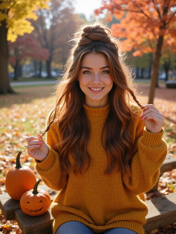 elegant half-up knotted hairstyle