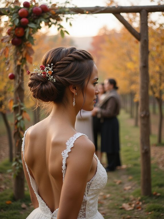 elegant intertwined braids updo