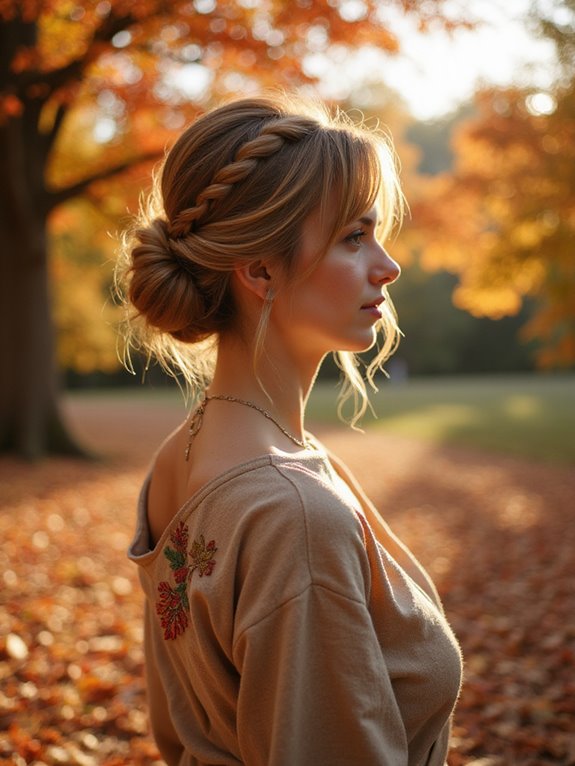 elegant low bun styles