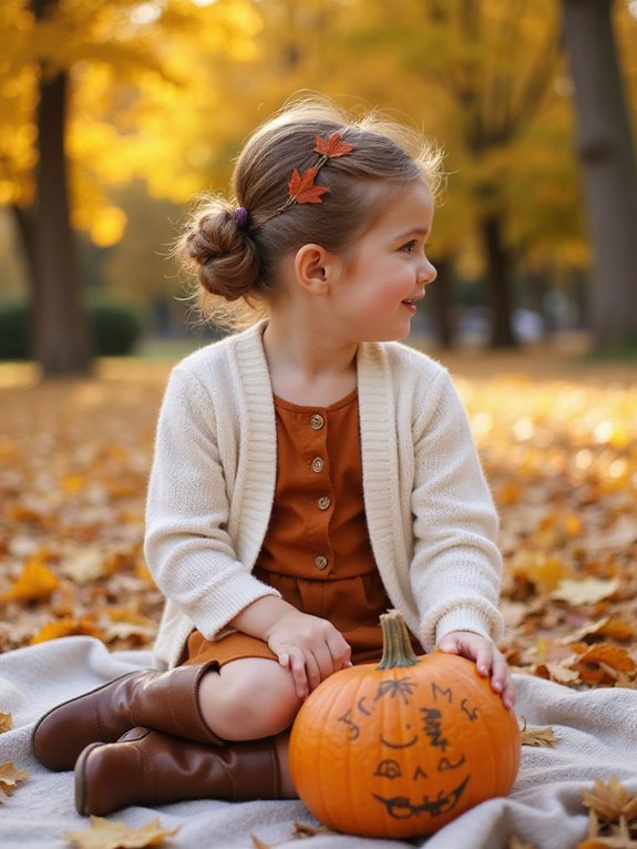 elegant low buns autumn