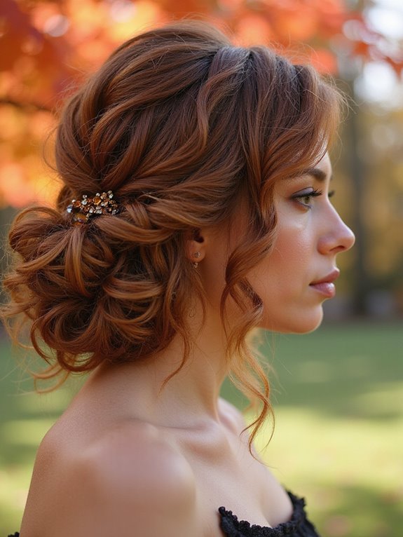 elegant low chignon hairstyle