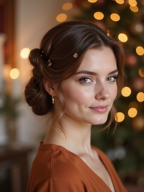 elegant low ponytail twist