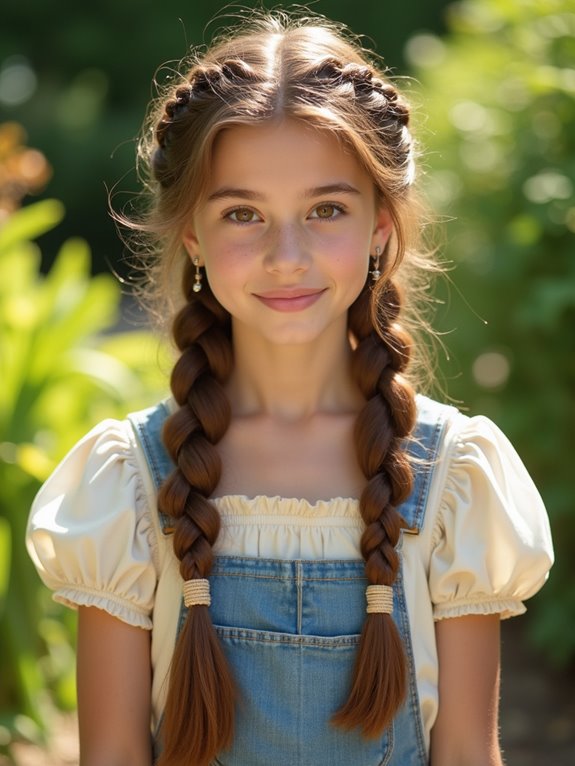 elegant milkmaid braid hairstyle