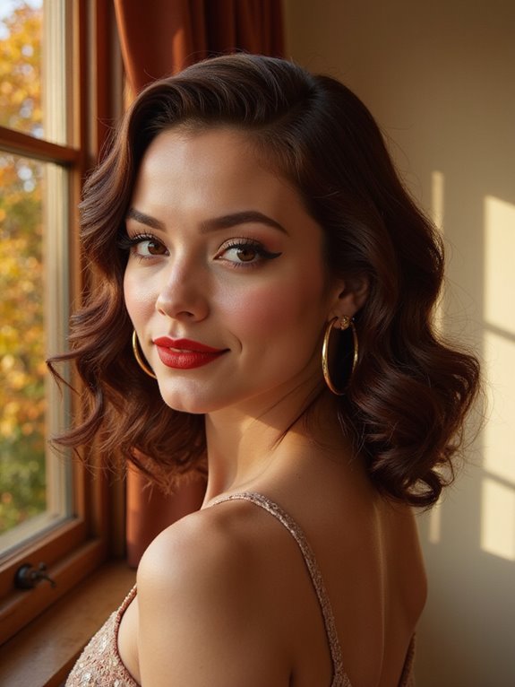 elegant retro finger waves