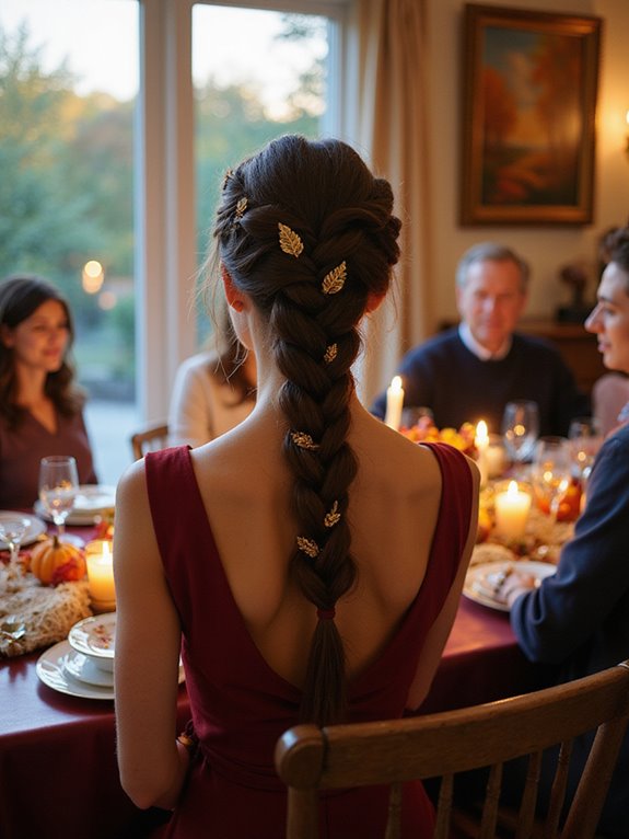 elegant romantic fishtail braid