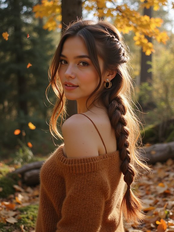 elegant romantic fishtail braid