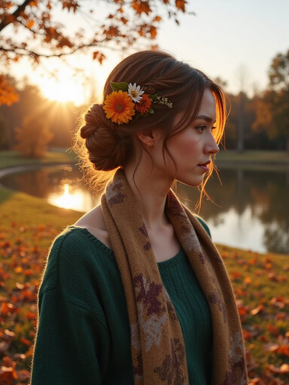 sophisticated romantic low bun