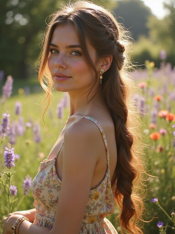 elegant side braid tutorial