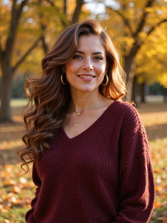 elegant side swept curls hairstyle