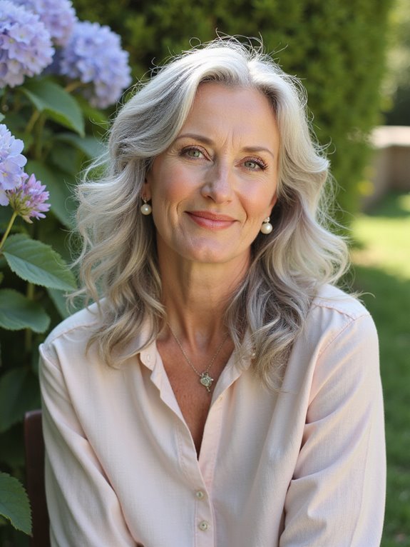 elegant side swept soft curls