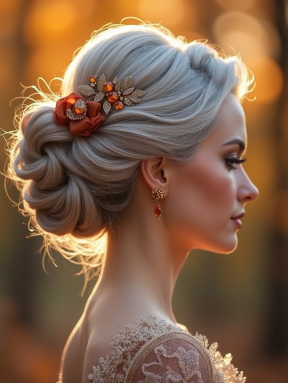 elegant twisted bun hairstyle
