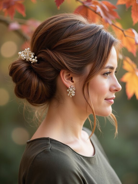 elegant twisted chignon hairstyle
