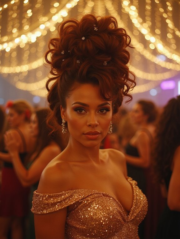 elegant twisted classic updo