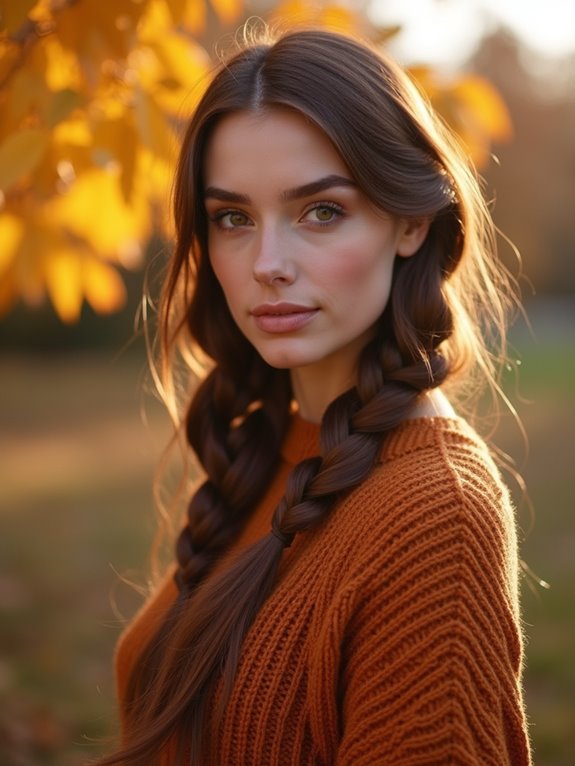 elegant twisted side braid