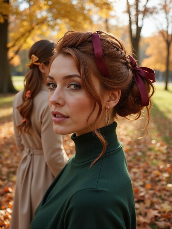 refined updos with accessories