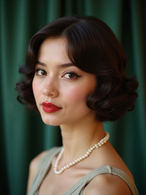 elegant vintage finger waves