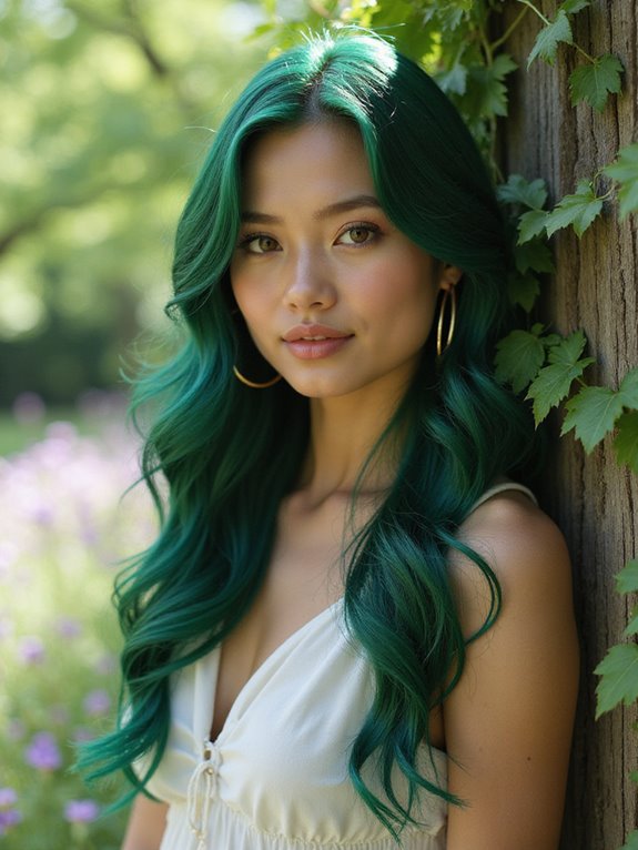 emerald green hair care