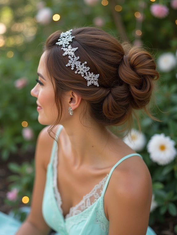 enchanting winter inspired hairstyle