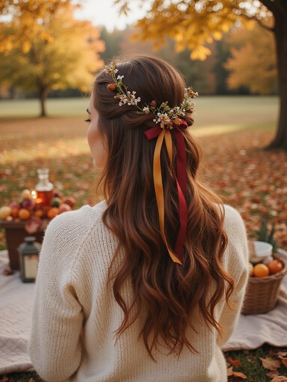 fall hairstyles with ribbons