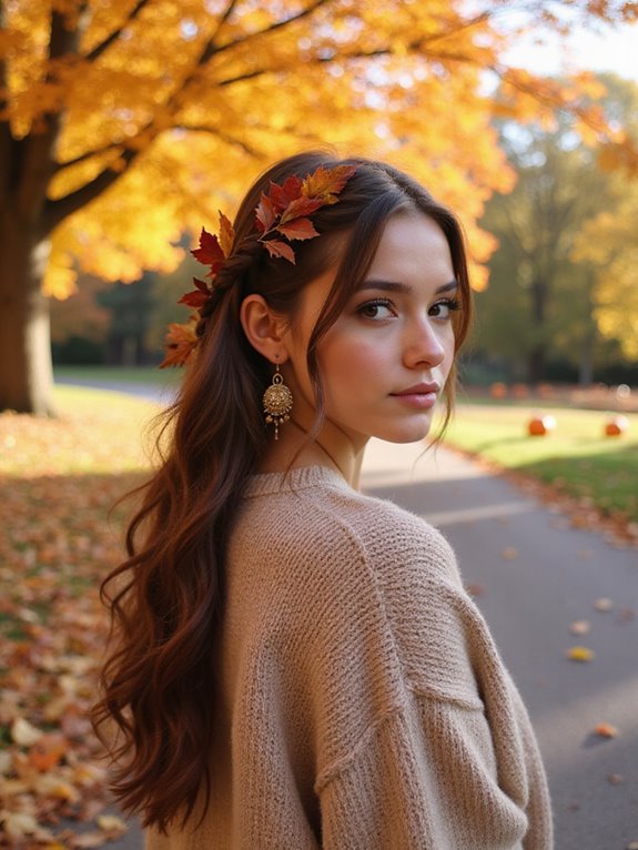 fall outdoor hairstyle ideas
