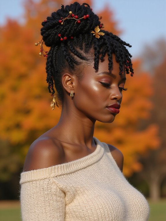 fall updo hairstyles inspiration