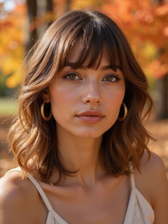 feathered bangs with lob