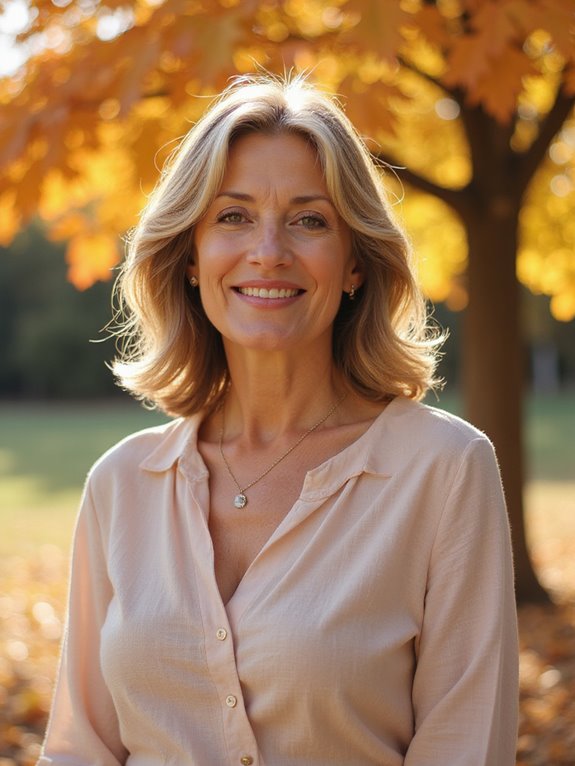 feminine lob with highlights