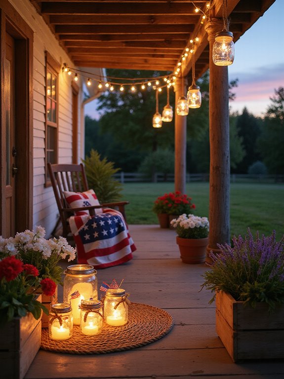 festive mason jar lanterns