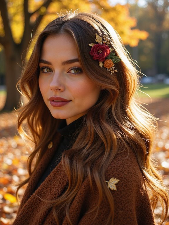 festive waves with ribbons