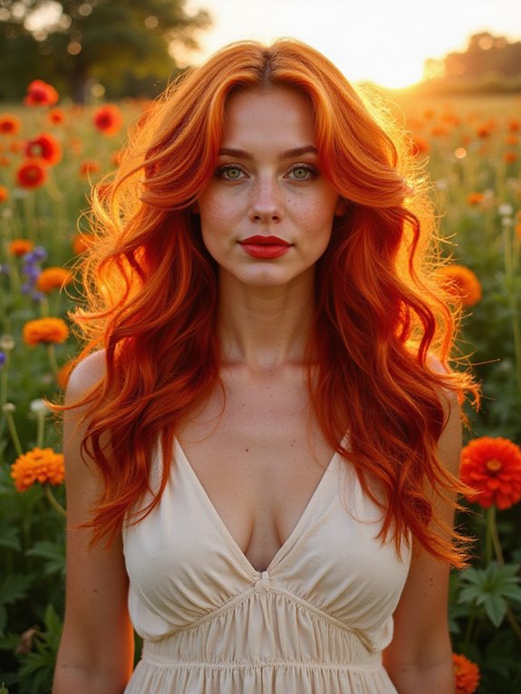 fiery copper summer vibes