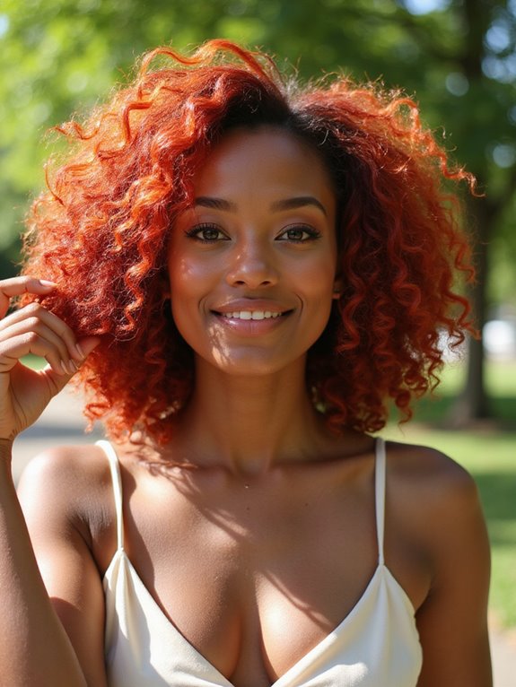 blazing red hair maintenance