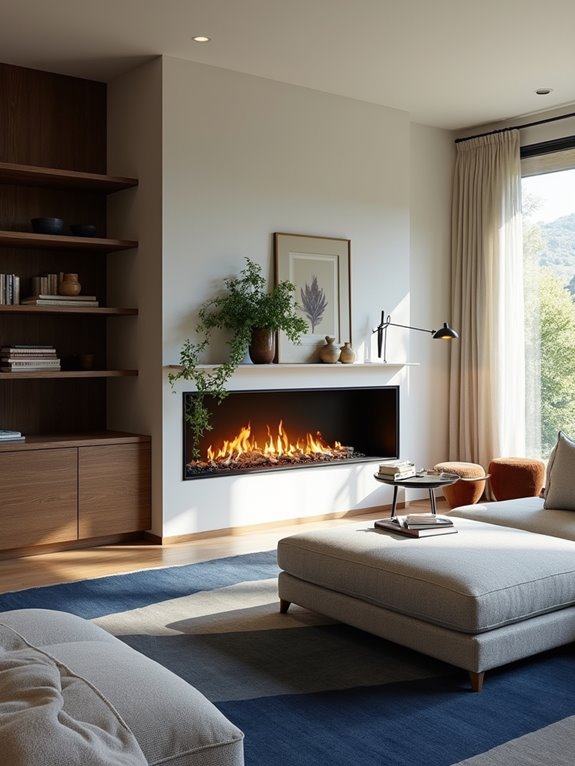 fireplace placement and design