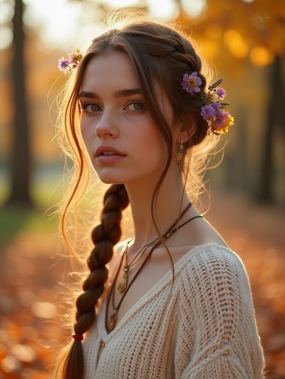 fishtail braid boho accessories