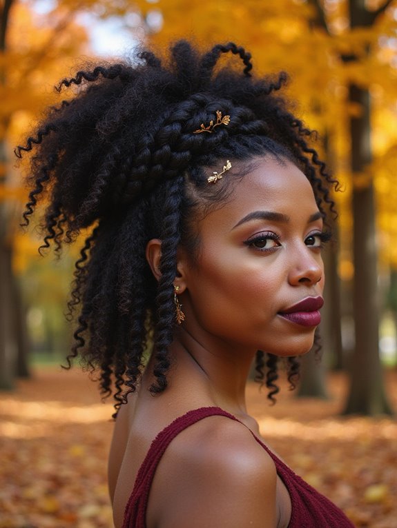 fishtail braid updo elegance