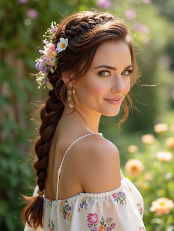 flirty braided updo tutorial