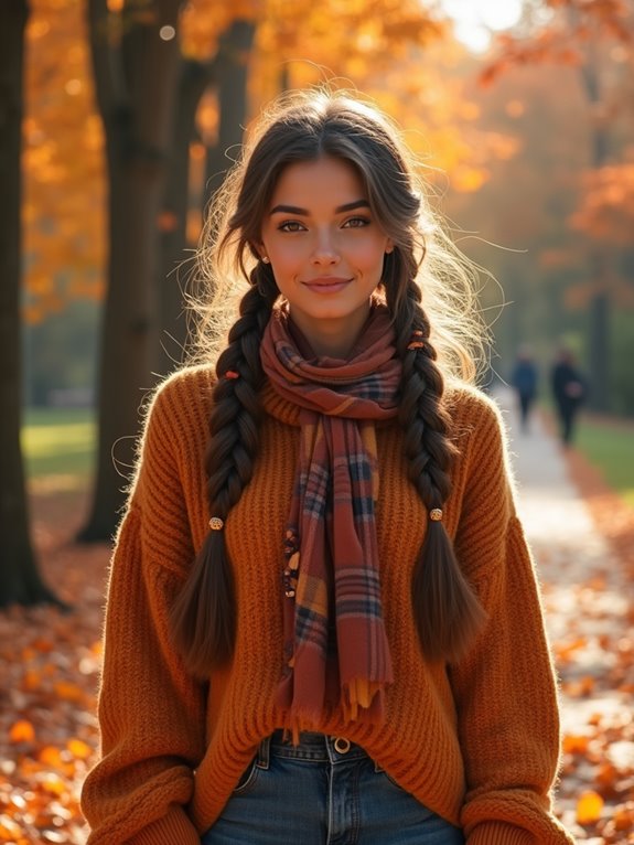 french braid pigtails tutorial