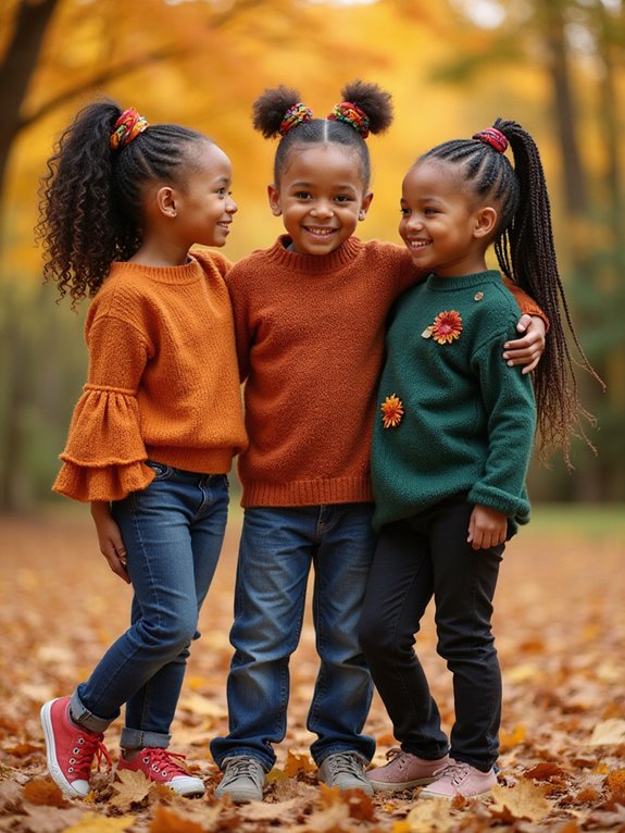 funky ponytails for picture day