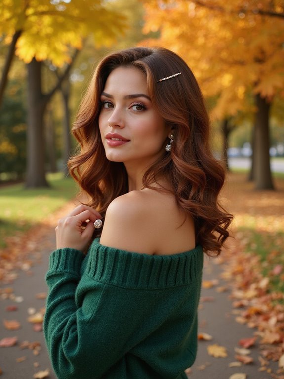 glamorous waves with volume