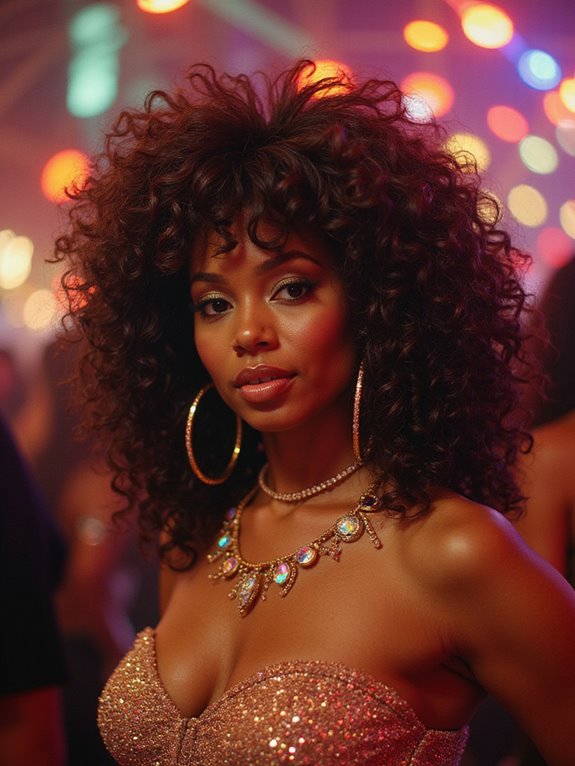 glittering accessories elevate hairstyle