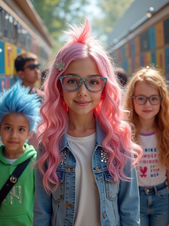 glittering hairpiece style tips