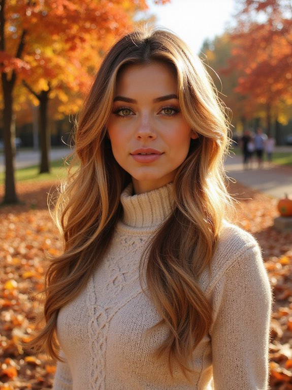 golden blonde fall highlights