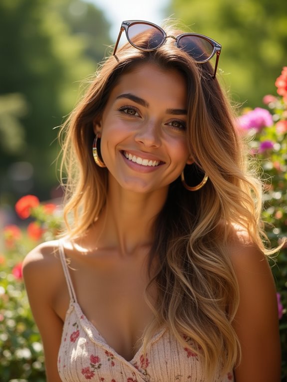 dazzling blonde hair highlights