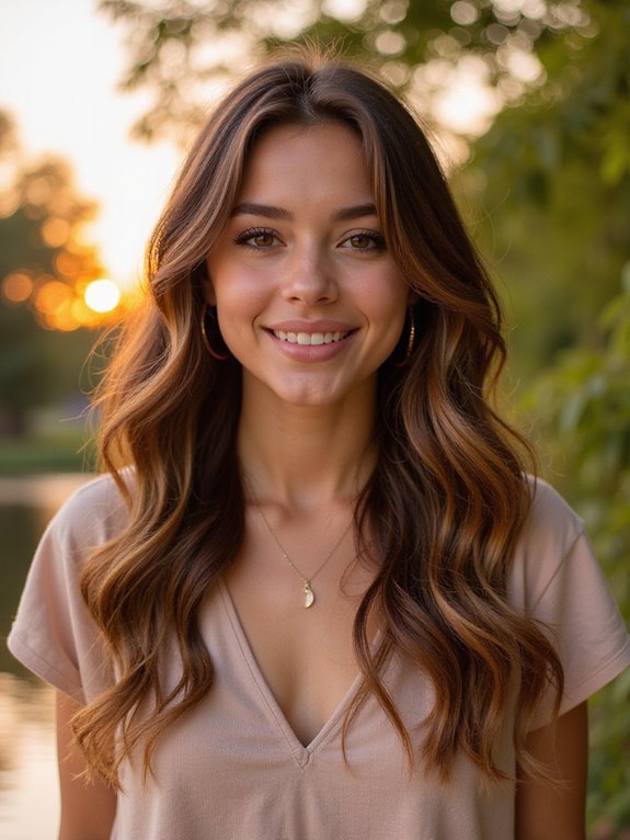 golden caramel balayage highlights