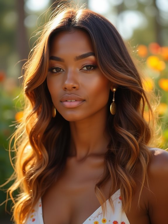 golden caramel balayage trend