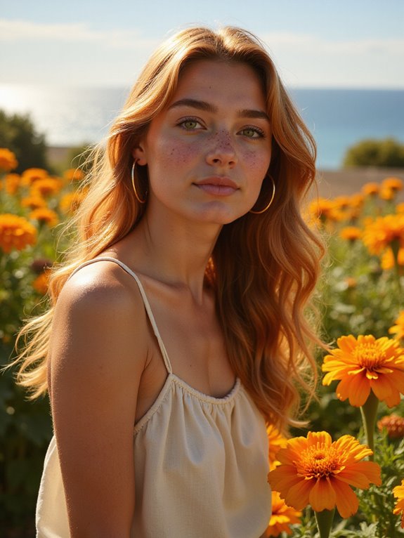 golden copper hair color